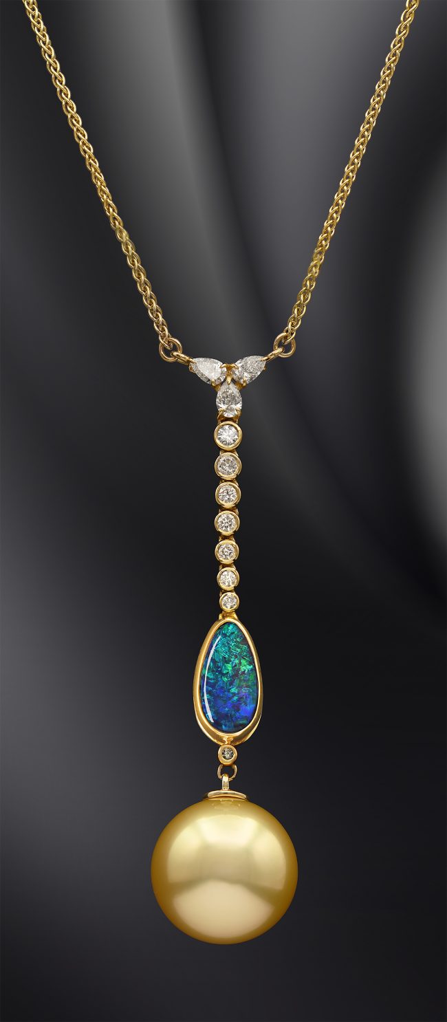 OPAL & PEARL NECKLACE